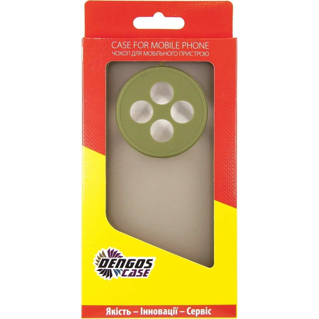 Чохол до мобільного телефона Dengos Oppo Reno 12 F/FS Matte + glass (Green) (DG-KM-110) - зображення 4