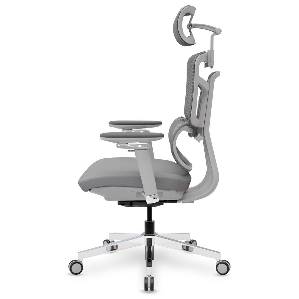 Офісне крісло Mealux S4 Air Fabric Grey (HF-S4 F/G) - зображення 6