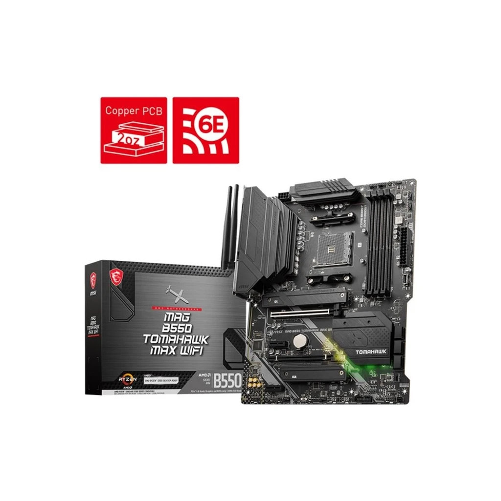 Материнська плата MSI MAG B550 TOMAHAWK MAX WIFI - зображення 2