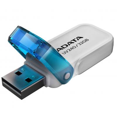 USB флеш накопичувач ADATA 32GB UV240 White USB 2.0 (AUV240-32G-RWH) - зображення 2