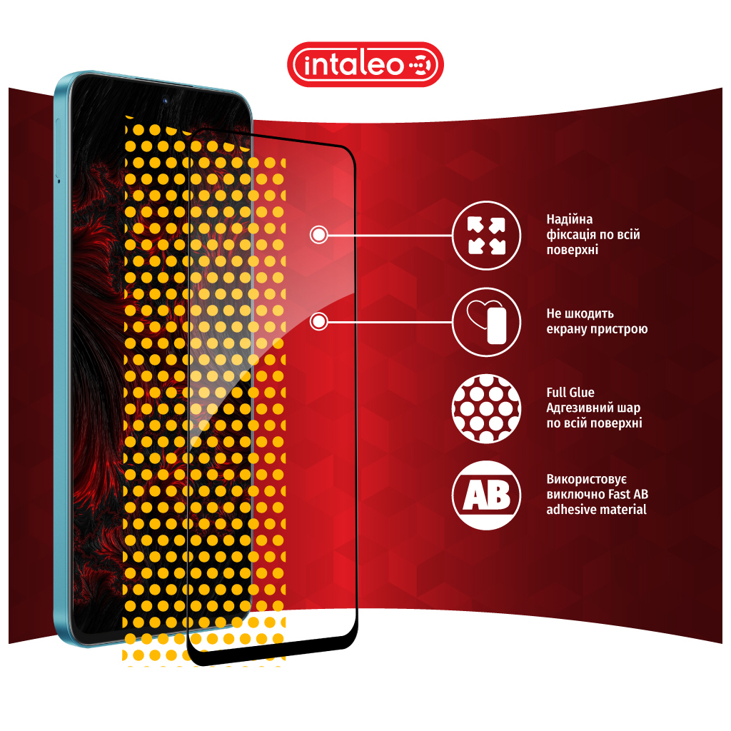 Скло захисне Intaleo Full Glue Honor X8A Black (1283126591174) - зображення 7