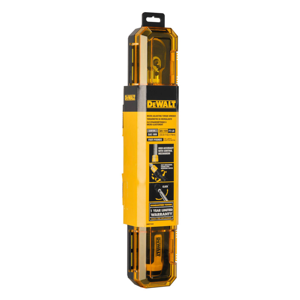 Ключ DeWALT динамометричний 3/8", 27-135 Нм. (DWMT75463-0) - зображення 4