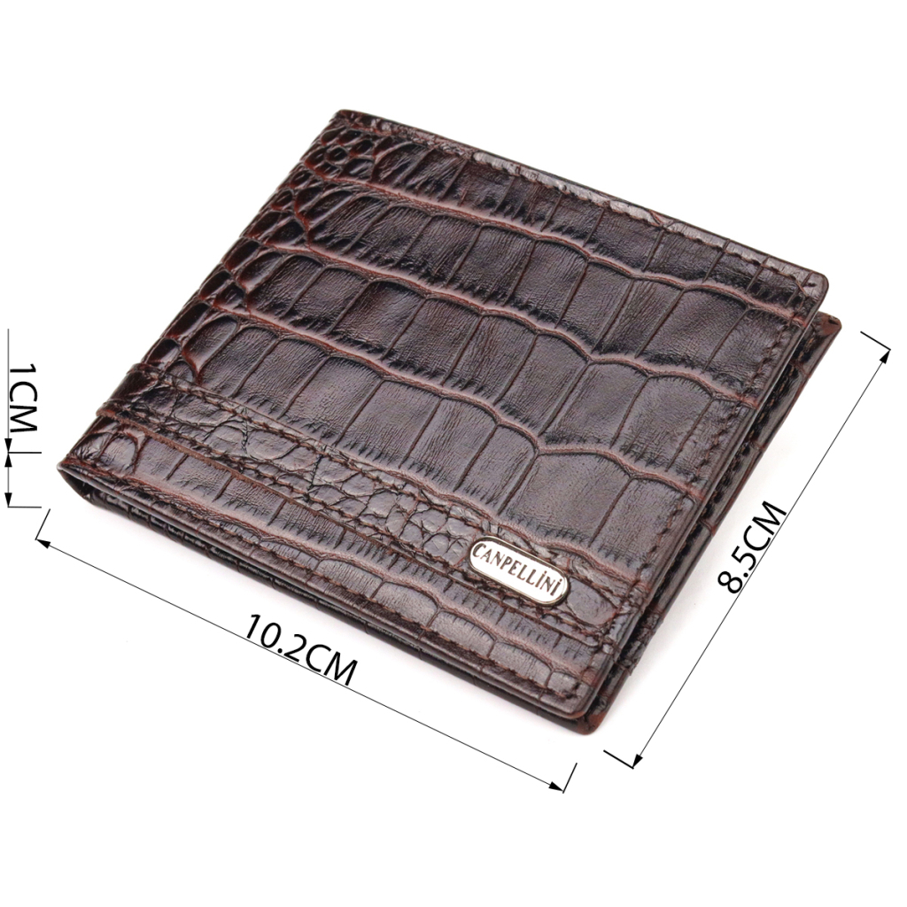 Гаманець Canpellini Затискач із натуральної шкіри Коричневий (21519) - зображення 3