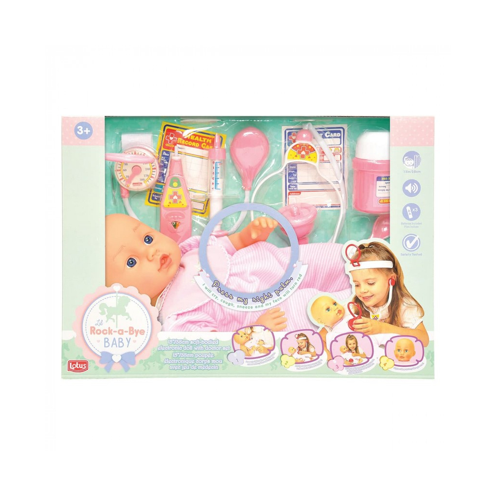 Пупс Lotus з набором доктора 38 см (6534074) - зображення 3