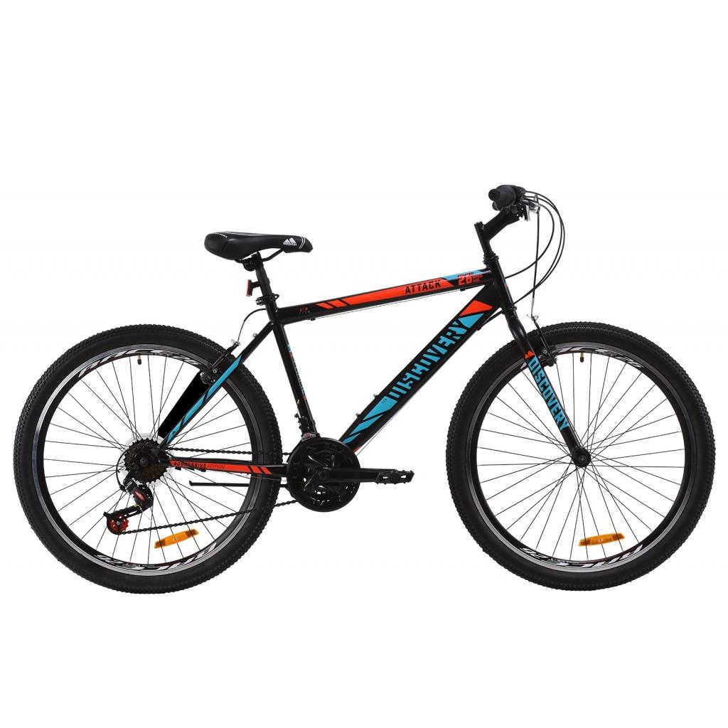 Велосипед Discovery 26" ATTACK Vbr рама-18" St 2020 чорно-червоний з бірюзовим (OPS-DIS-26-300) - зображення 1