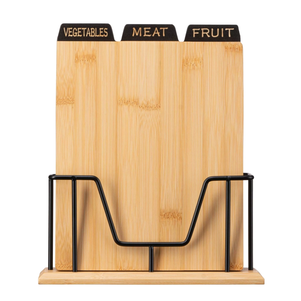 Дошка для нарізання Ardesto Midori 3шт, 23.5 х 7.5 х 27 см, бамбук, метал (AR1427BM) - зображення 2