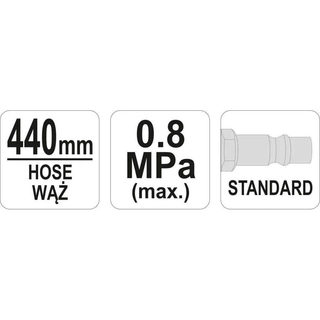 Пістолет для підкачки коліс Yato для підкачування коліс (YT-23703) - picture 4