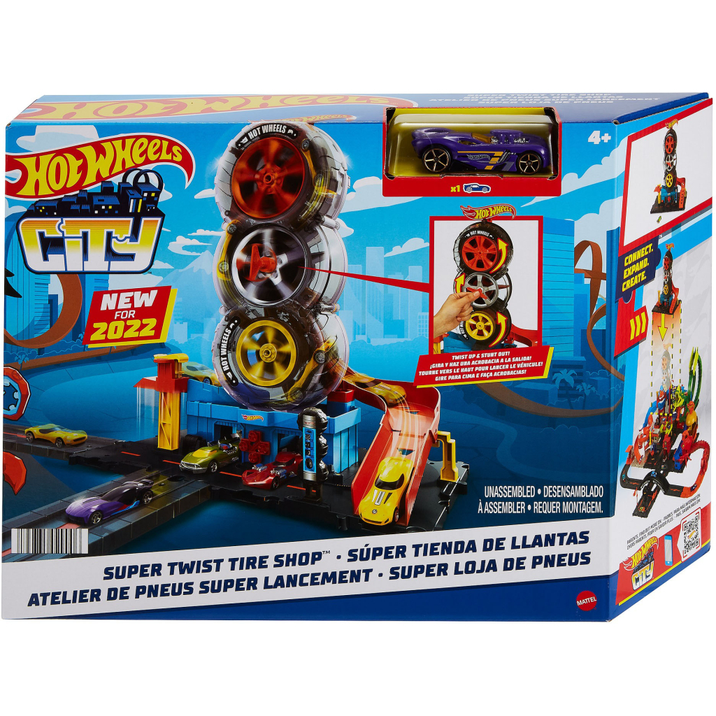 Автотрек Hot Wheels Пригоди та трюки в шиномонтажній (HDP02) - зображення 6