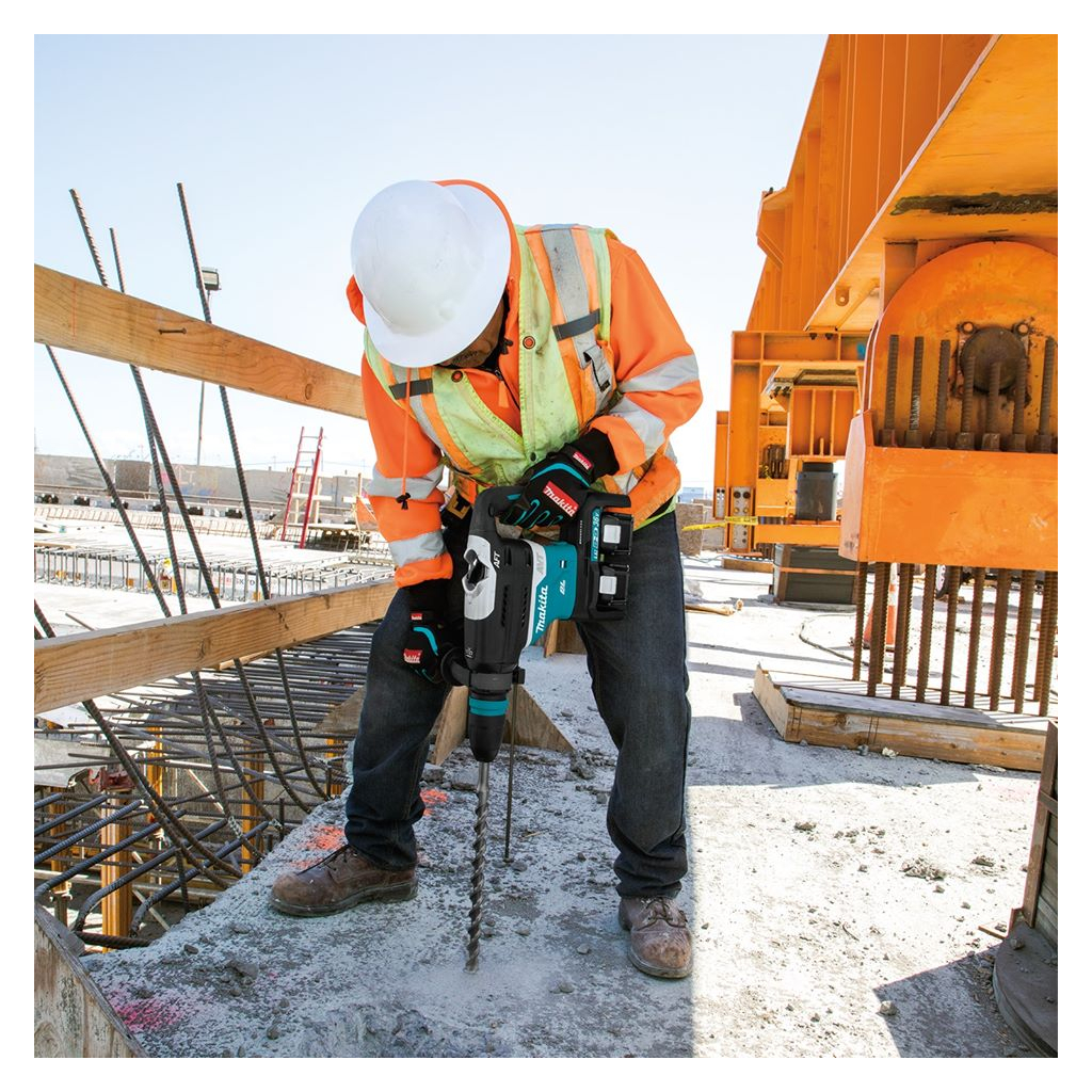 Перфоратор Makita DHR400ZK LXT, SDS-MAX 18В+18В, кейс (без АКБ та ЗП) (DHR400ZK) - зображення 2