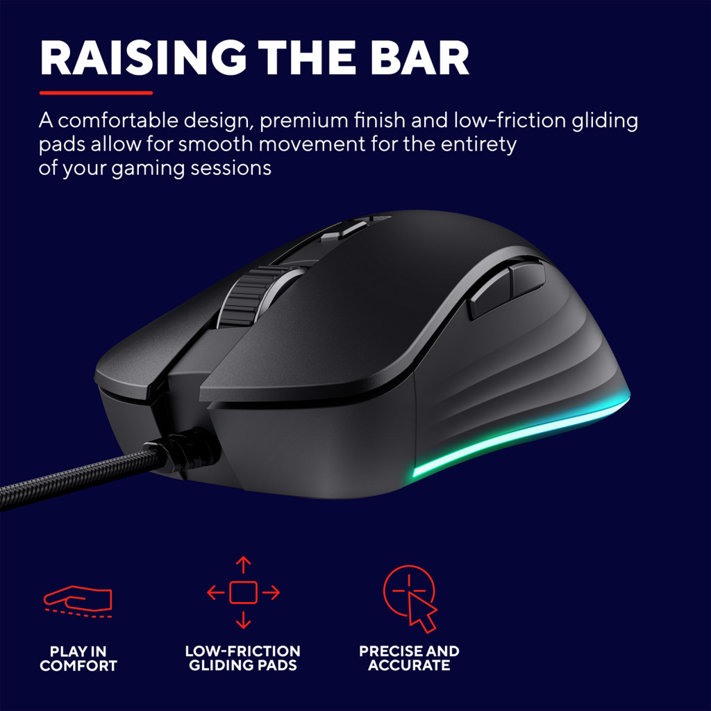 Мишка Trust GXT924 Ybar+ USB Black (24890) - зображення 6