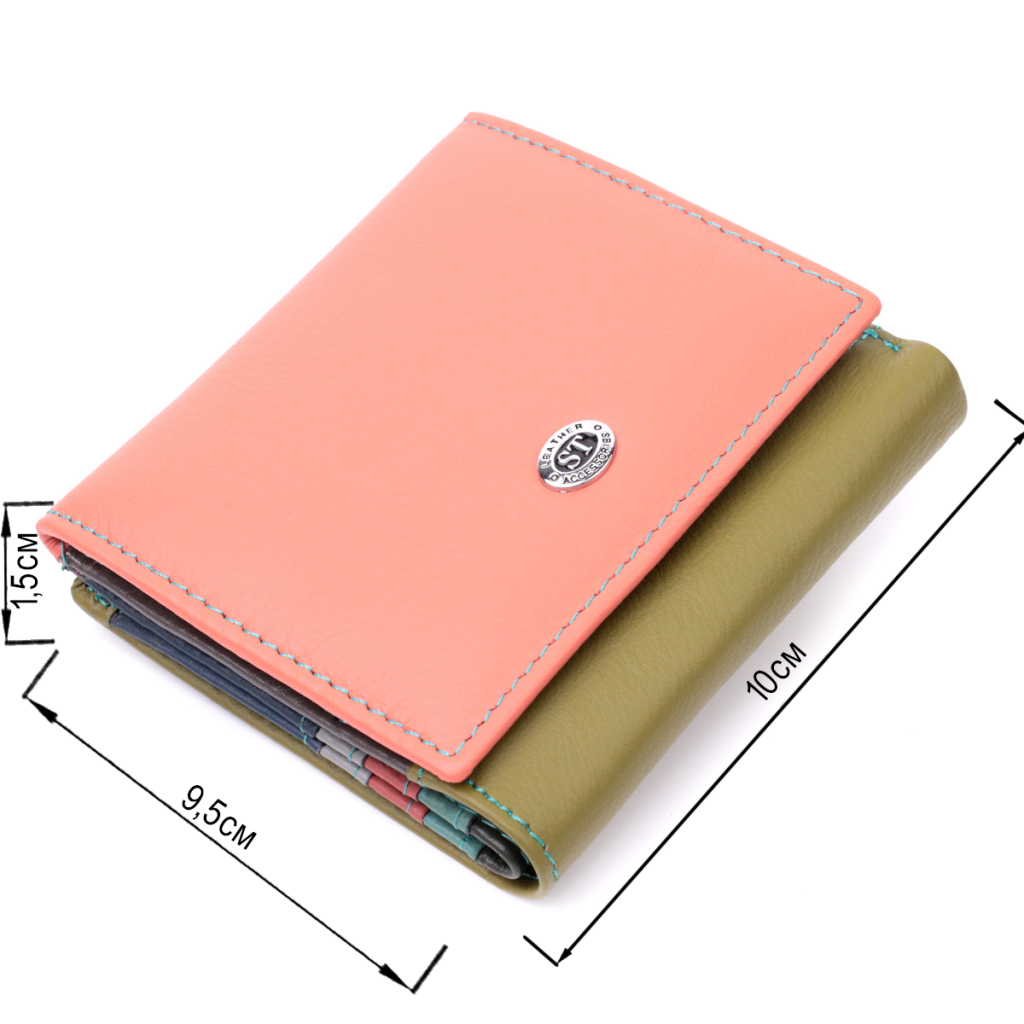 Гаманець ST Leather З натуральної шкіри Різнобарвний (19511) - зображення 3