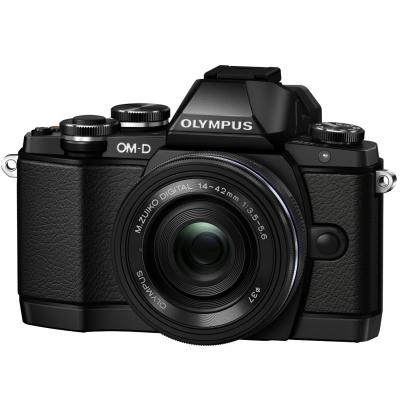 Цифровий фотоапарат Olympus E-M10 Pancake Zoom 14-42 mm Kit black (V207023BE000) - зображення 1