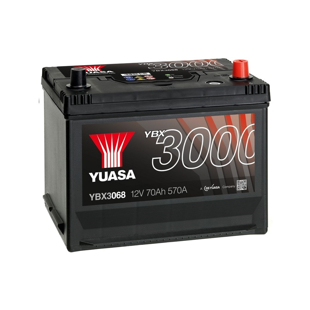Акумулятор автомобільний Yuasa 12V 72Ah SMF Battery (YBX3068) - зображення 1