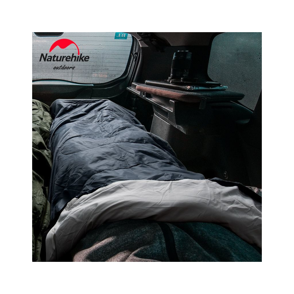 Спальний мішок Naturehike Y150L NH21MSD08 лівий, сіро-блакитний (6975641888734) - зображення 3