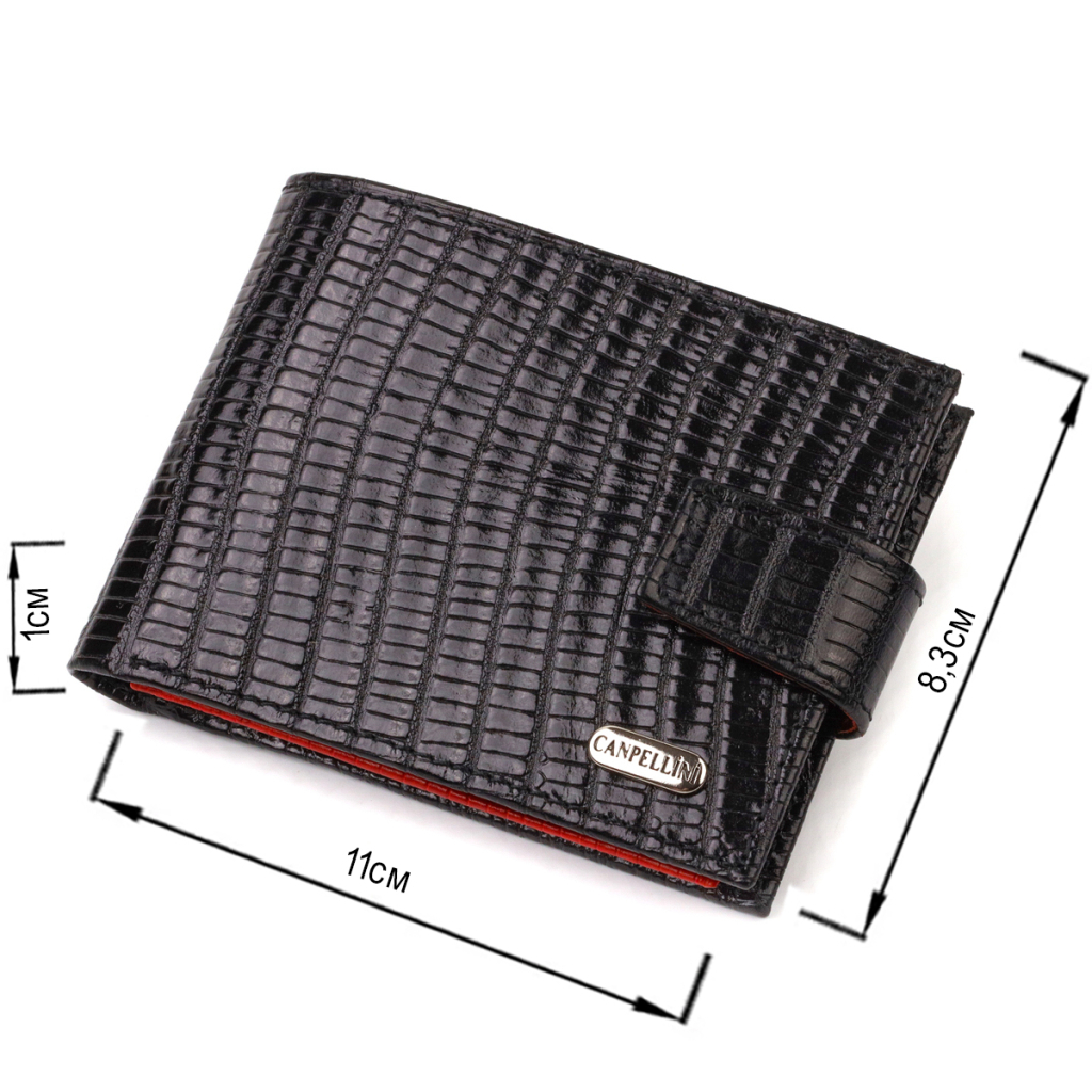 Портмоне Canpellini З натуральної шкіри Чорне (21751) - зображення 3