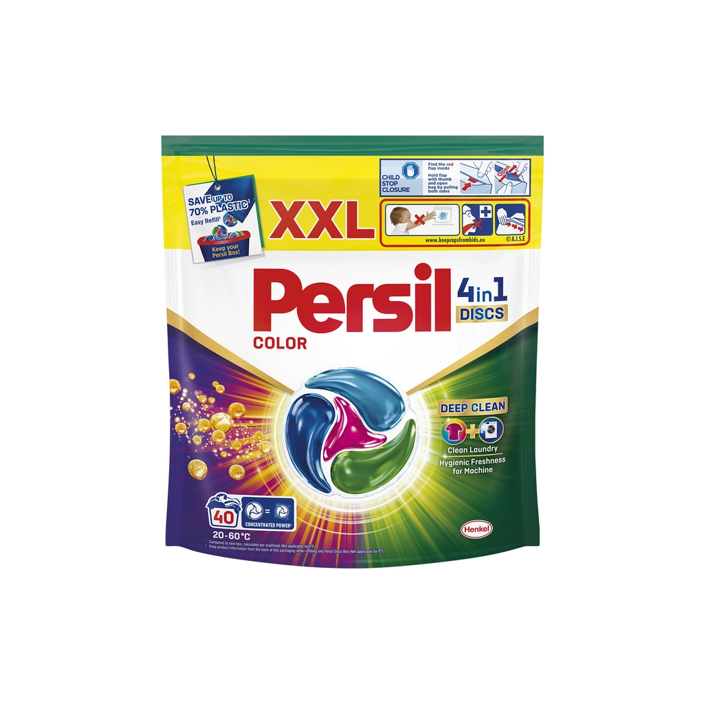 Капсули для прання Persil 4in1 Discs Color Deep Clean 40 шт. (9000101599497) - изображение 1