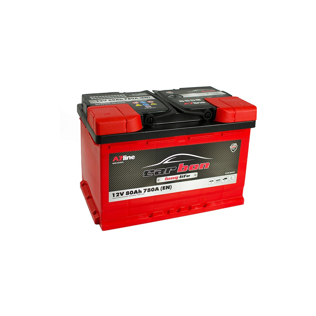 Акумулятор автомобільний CARBON 80 Ah/12V Euro (CRB80-00) - зображення 2