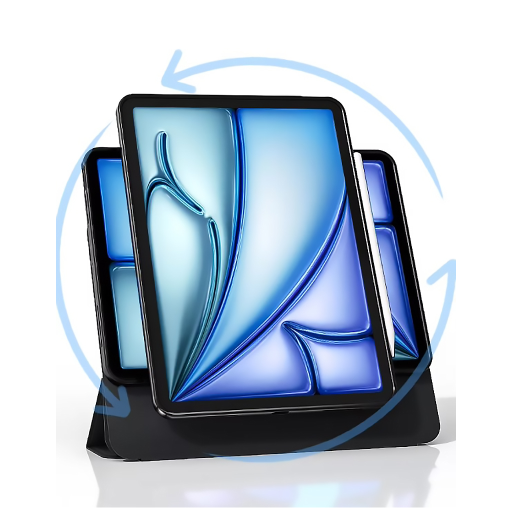 Чохол до планшета BeCover Ultra Slim Origami Flex Apple iPad Air 13" M2/M3 (2024/2025) Black (712980) - зображення 7