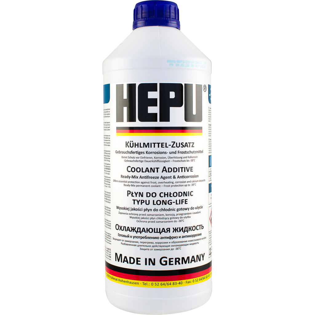 Антифриз HEPU 1.5л blue (P900-RM11) - изображение 1