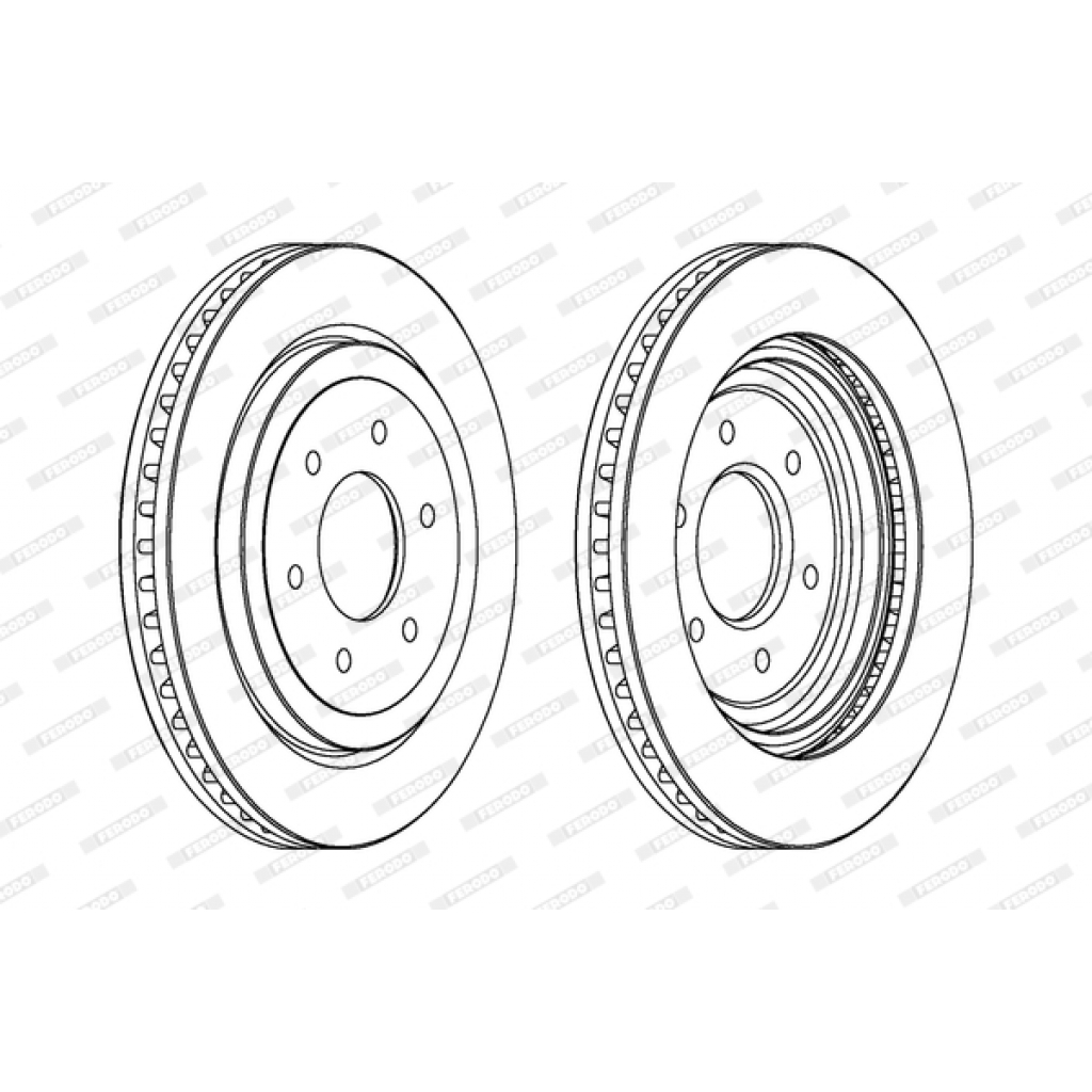 Гальмівний диск FERODO DDF1611C-1 - зображення 1