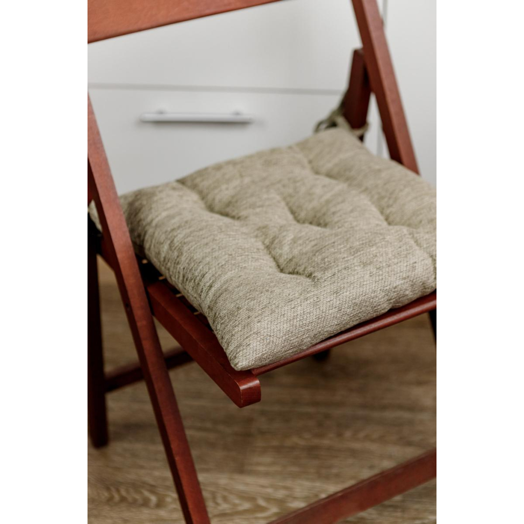 Подушка на стілець Прованс CHENILLA Сіра 40х40 (034855) - зображення 2