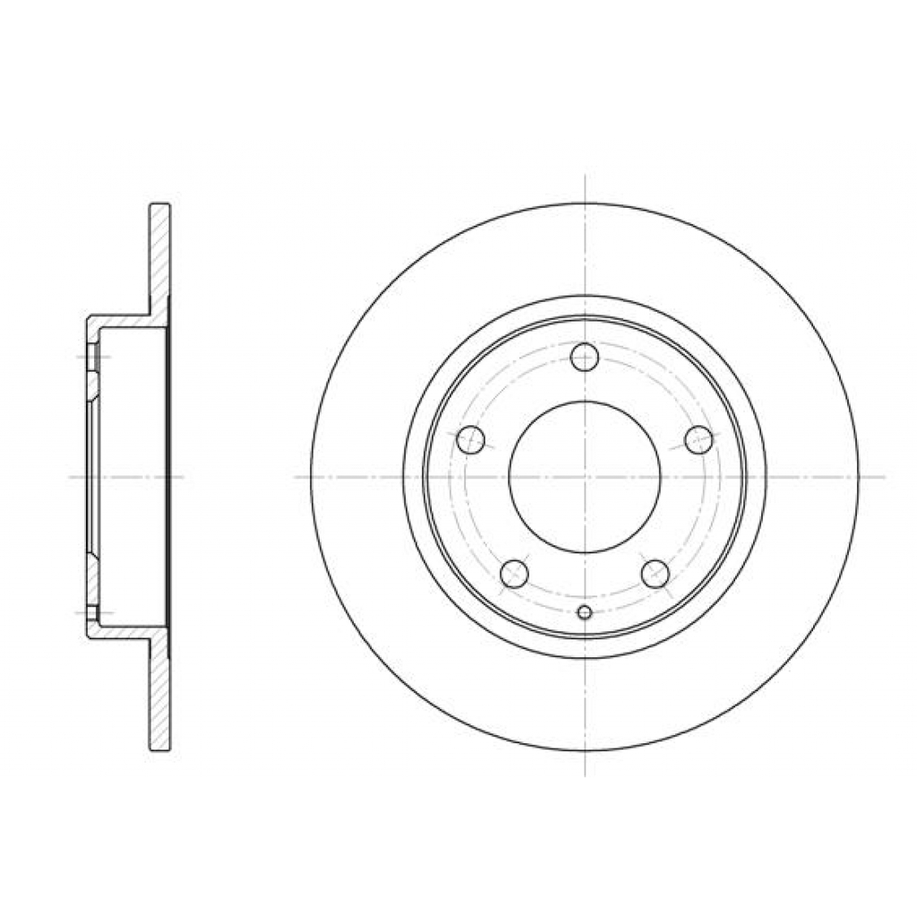 Гальмівний диск REMSA 6206.00 - зображення 1