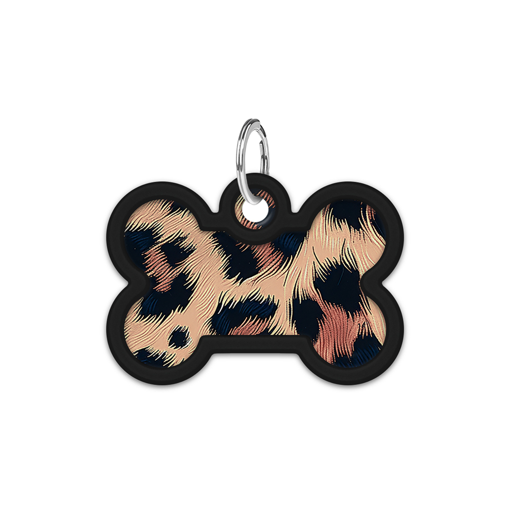 Адресник для тварин WAUDOG Smart ID з QR паспортом "Леопард", кістка 40х28 мм (231-4066) - изображение 2