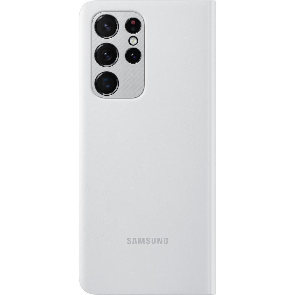 Чохол до мобільного телефона Samsung Smart Clear View Cover Galaxy S21 Ultra Light Gray (EF-ZG998CJEGRU) - зображення 2