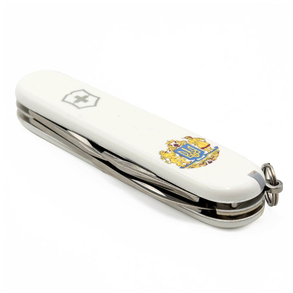 Ніж Victorinox Spartan Ukraine White "Великий Герб України" (1.3603.7_T0400u) - зображення 6