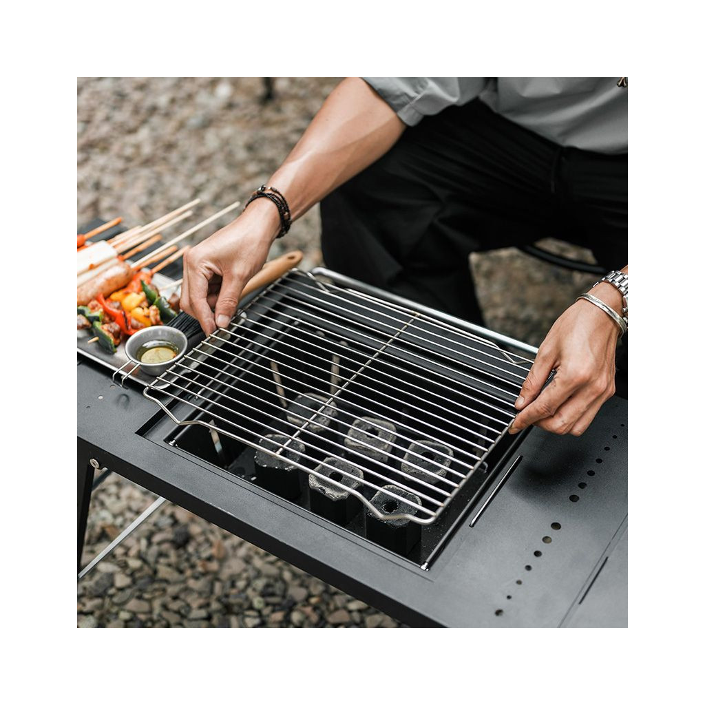 Туристичний стіл Naturehike для барбекю сталевий CNK2300CW014 чорний (6976023923289) - зображення 9
