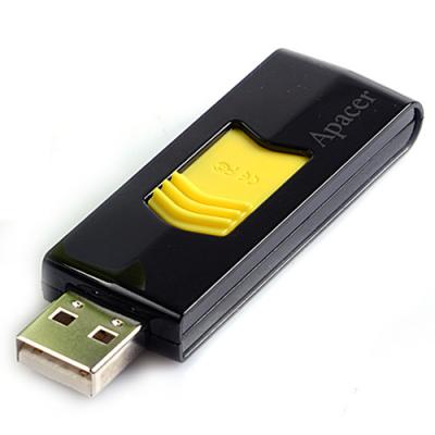 USB флеш накопичувач Apacer 8GB AH332 Yellow RP USB 2.0 (AP8GAH332B-1) - зображення 4