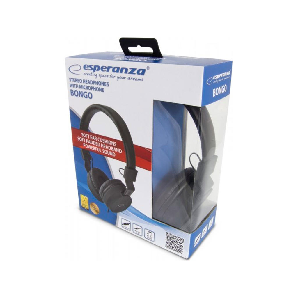 Навушники Esperanza Bongo Black (EH212K) - зображення 4