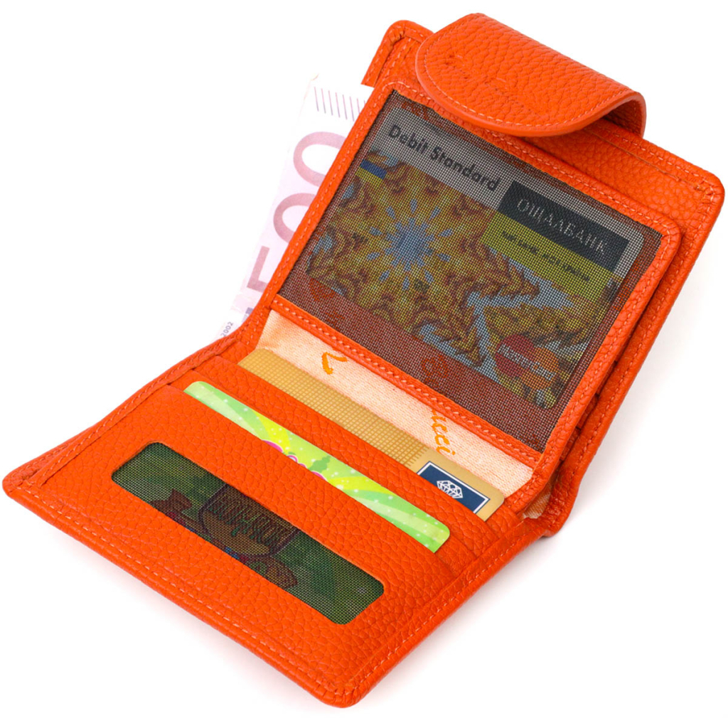 Гаманець Tony Bellucci З натуральної шкіри Помаранчевий (22064) - зображення 6