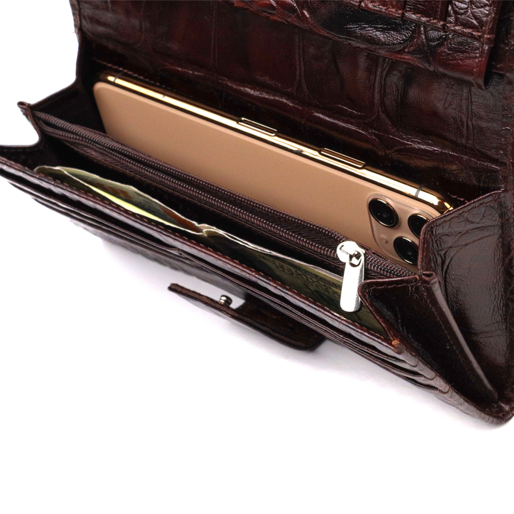 Портмоне Canpellini З натуральної шкіри Коричневе (21846) - зображення 8