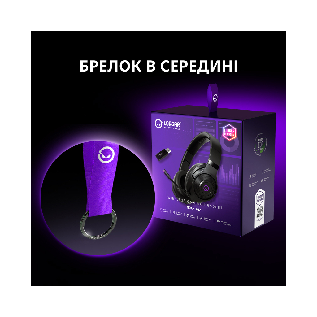Навушники Lorgar Noah 702 Black (LRG-GHS702) - зображення 12