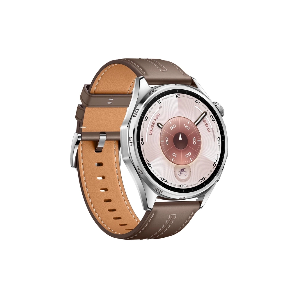Смарт-годинник Huawei WATCH GT 6 46mm Brown Leather (55020FTW) - зображення 3