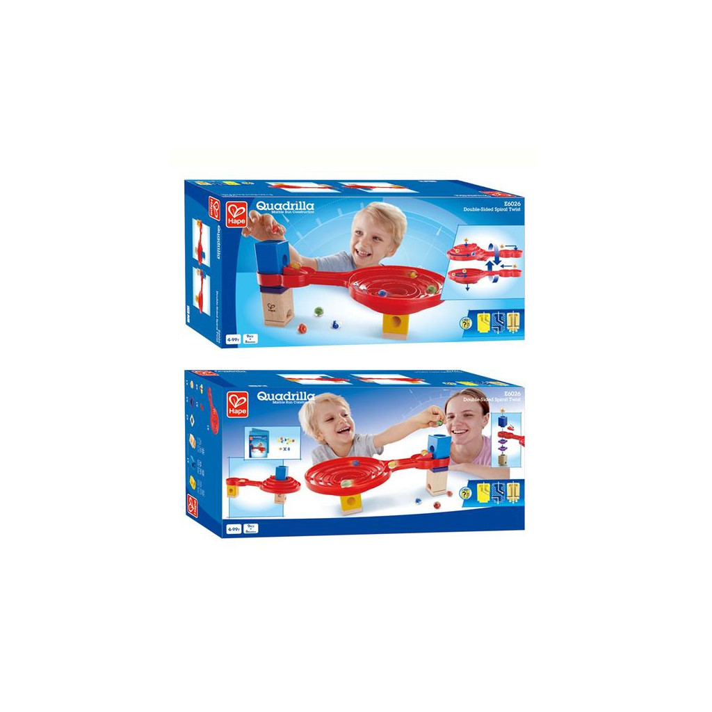 Конструктор Hape Набір для лабіринту конструктора Quadrilla Двостороння спіраль (E6026) - зображення 1