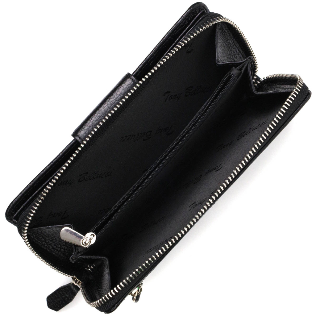 Гаманець Tony Bellucci З блоком для карт та документів Чорний (21955) - зображення 8
