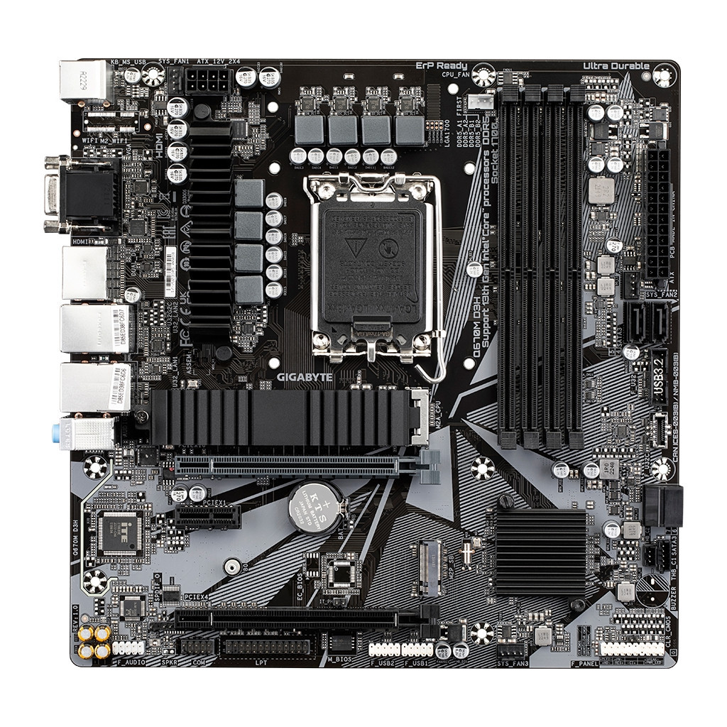 Материнська плата GIGABYTE Q670M D3H - зображення 1