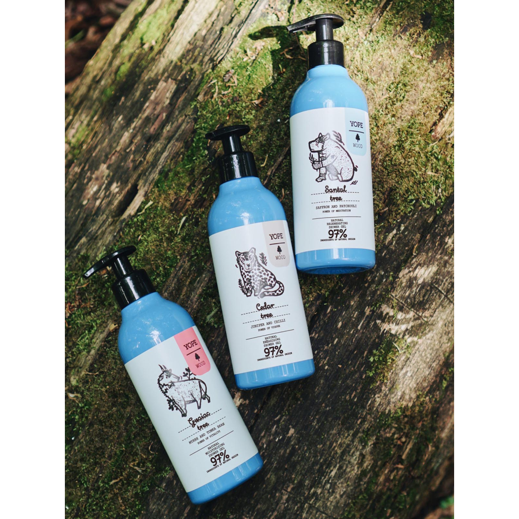 Гель для душу Yope Guaiac Tree, Myrrh and Tonka Bean 400 мл (5903760202040) - изображение 3