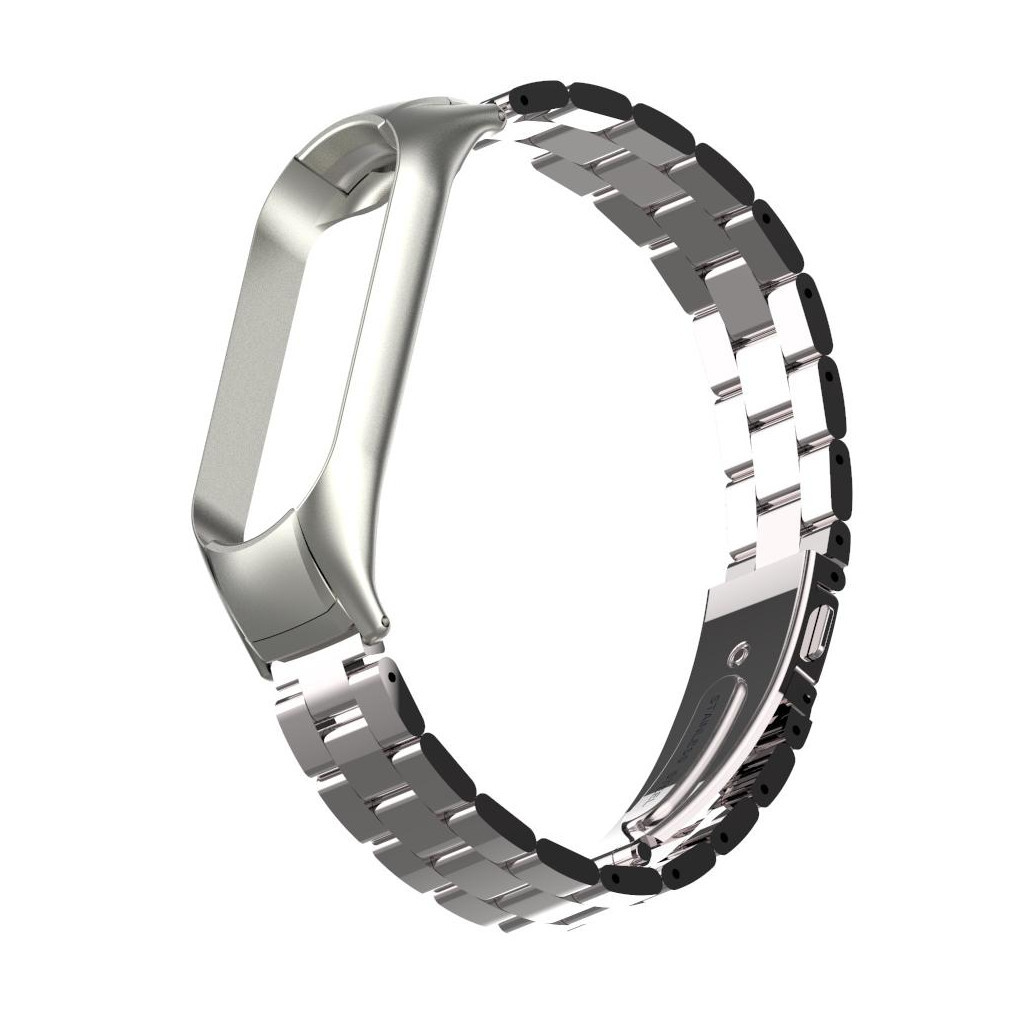 Ремінець до фітнес браслета XoKo Metal Premium Band для Xiaomi Mi band 5 Silver (XK-MTL-SLR1) - зображення 3