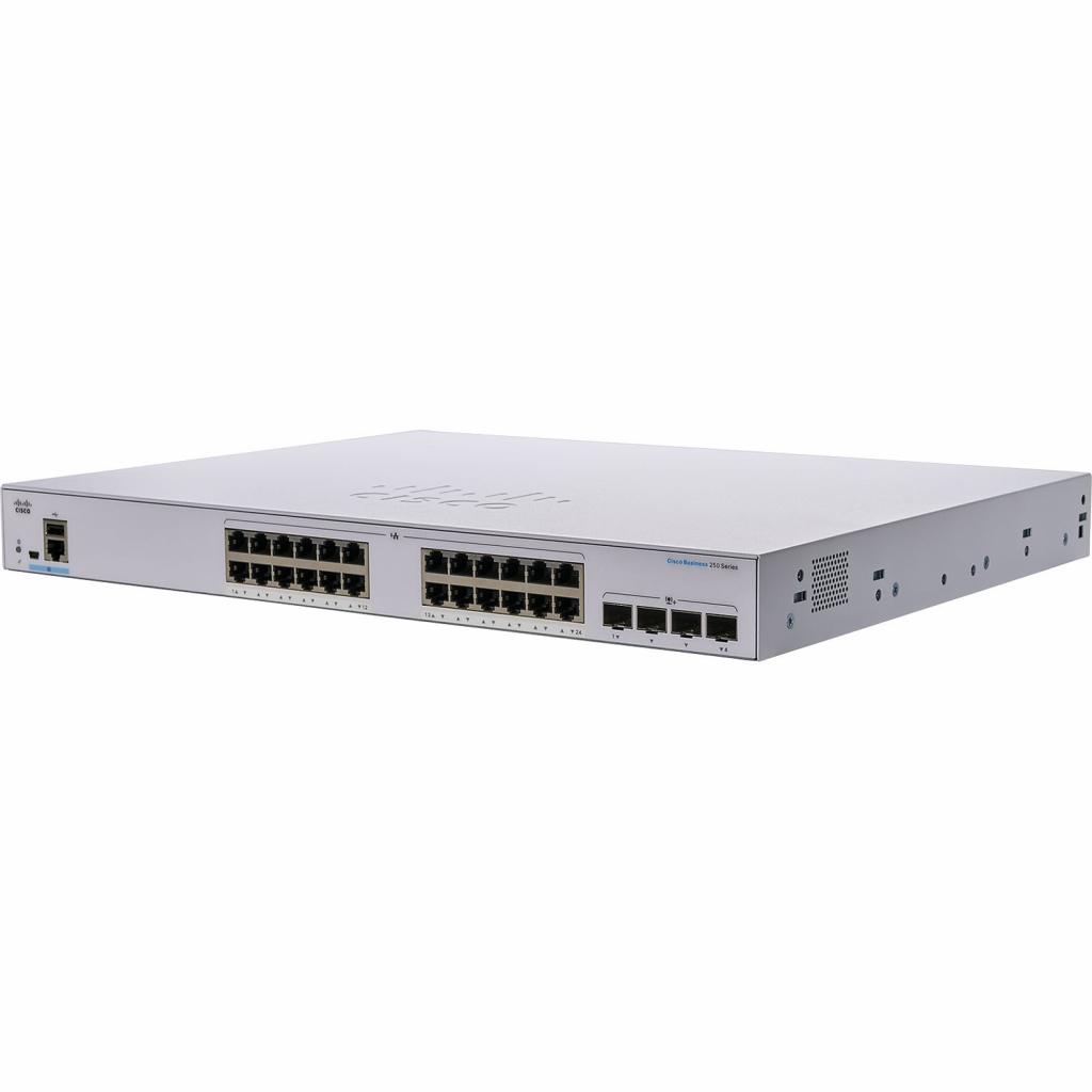 Комутатор мережевий Cisco CBS250-24P-4G - зображення 1
