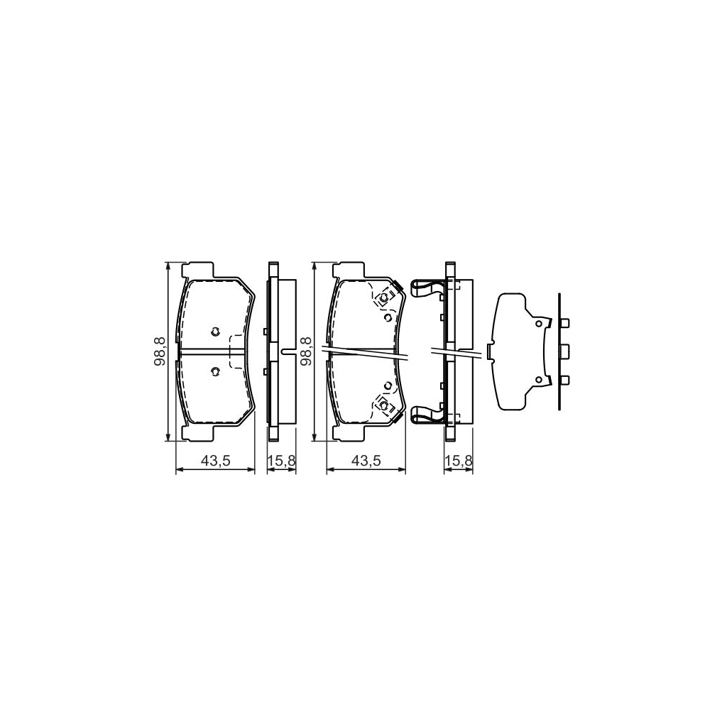 Гальмівні колодки Bosch 0 986 494 237 - зображення 3