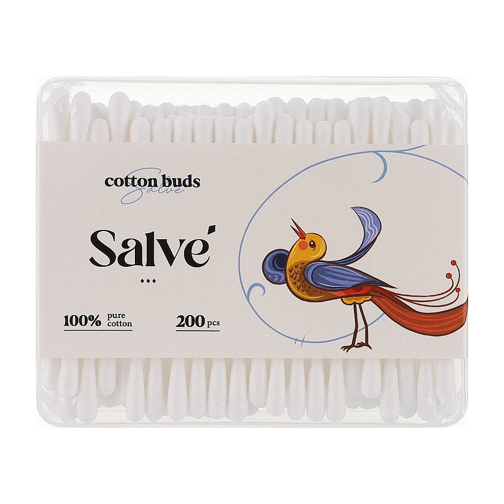 Ватні палички Salve 200 шт. (5853954200607) - зображення 1