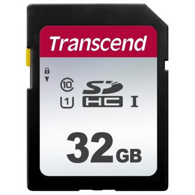 Карта пам'яті Transcend 32GB SDHC class 10 UHS-I U1 (TS32GSDC300S) - зображення 1