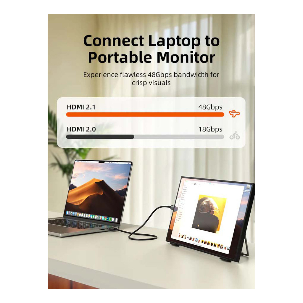 Кабель мультимедійний HDMI micro M to HDMI M 3.0m 8K60Hz Cabletime (CA915880) - зображення 4