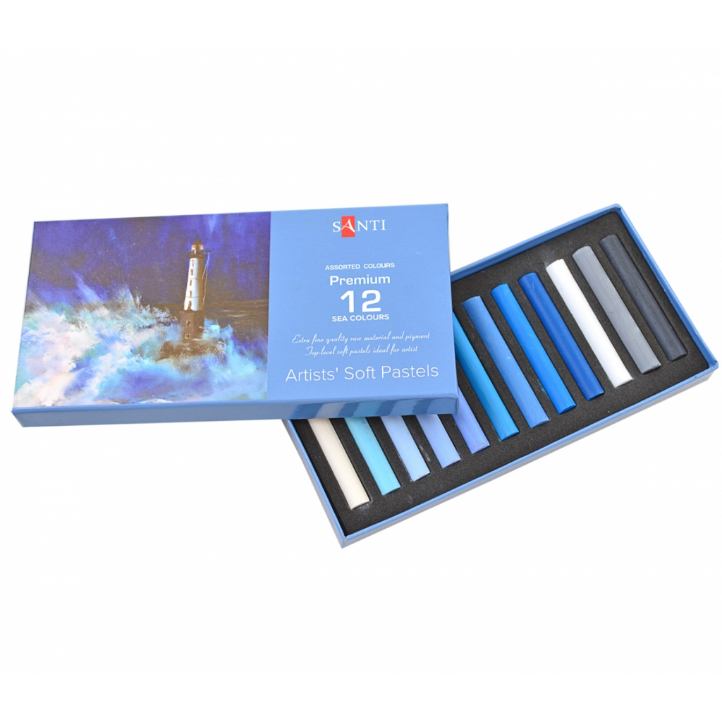 Пастель Santi суха художня Sea colours 12 кол. (353273) - зображення 2