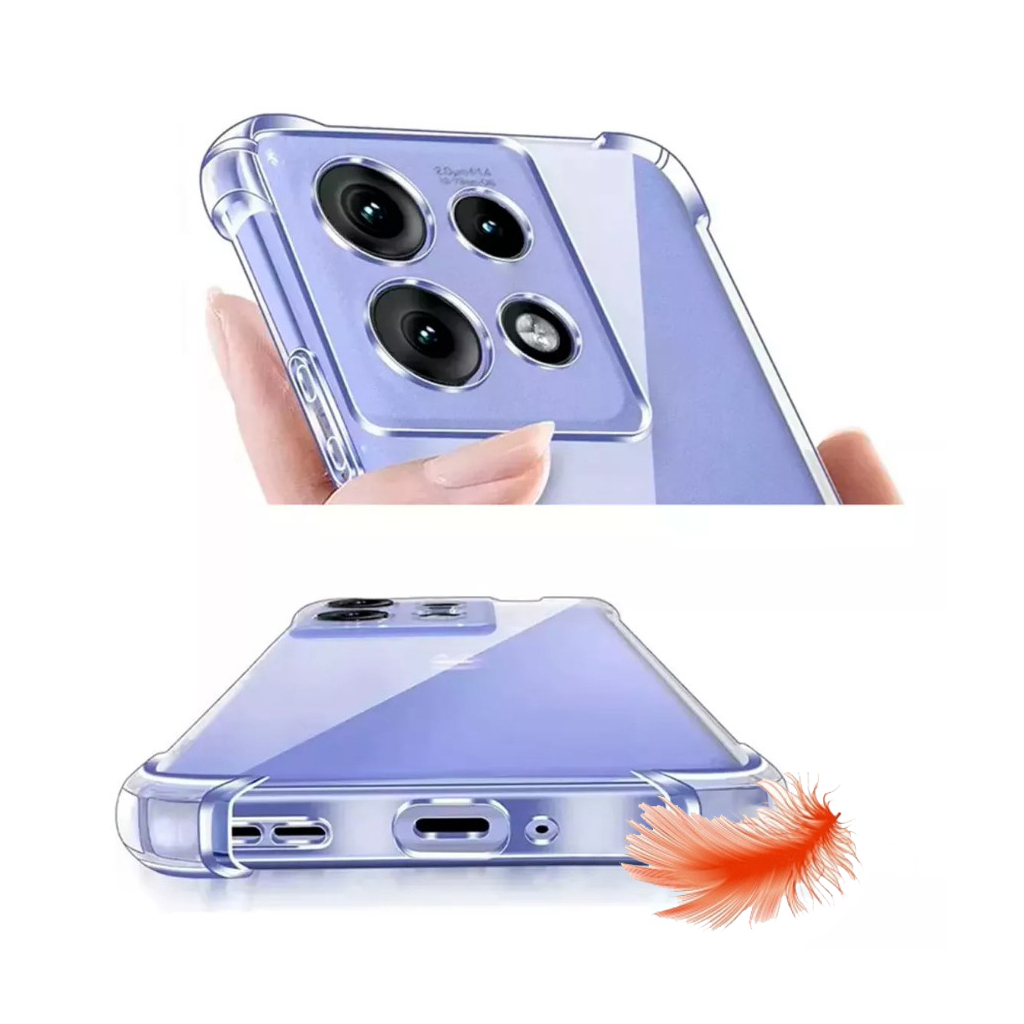 Чохол до мобільного телефона BeCover Anti-Shock Motorola Edge 50 Clear (713149) - зображення 3