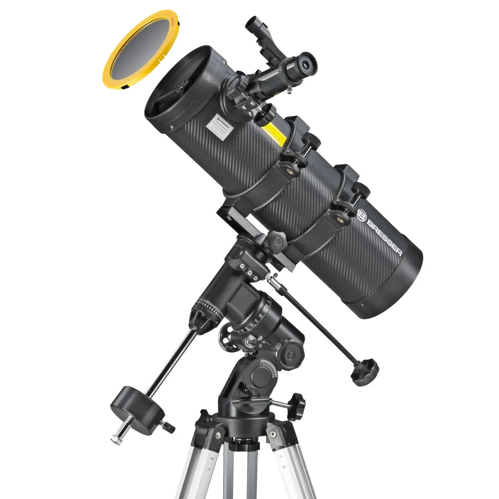 Телескоп Bresser Spica 130/1000 EQ3 Reflector Solar Carbon + фільтр + адаптер (929320) - зображення 2