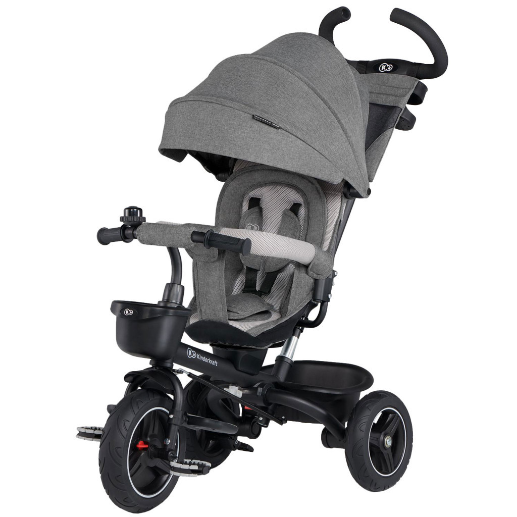 Дитячий велосипед Kinderkraft Spinstep Platinum Grey (KRSPST00GRY0000) (5902533916511) - зображення 1